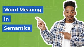 Word Meaning in Semantics  Types  Examples [upl. by Kessia]