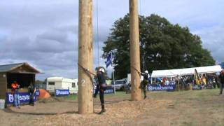 Pole Climbing Competition Woodfest 2011 [upl. by Ester]