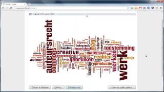 Een woordenwolk maken met wordlenet [upl. by Nirual]