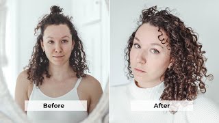 HOW I REFRESH amp STYLE MY CURLY HAIR [upl. by Ahselat]