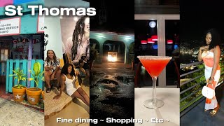 Day 1 in St Thomas Virgin Islands  Game night  Fine dining  shopping etc [upl. by Ardnoek635]