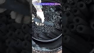 Make BBQ charcoal in one minute Rice husk charcoal machinesawdust charcoalcharcoalmakingmachine [upl. by Colet]