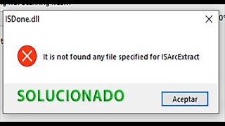 Error al extraer juego  Windows 1011  ISDonedll it is not found any file for isarcextract ✅ [upl. by Nylarad]