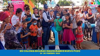 En Colonia Nicarao Inauguramos Nuevo Pozo [upl. by Rona715]