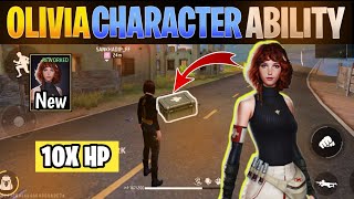 Olivia character ability  Free Fire Olivia character ability  Olivia Ability [upl. by Wyndham]