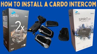 How to install a Cardo Intercom  Packtalk Bold FreecomX Spirit or Spirit HD  T7Adventures [upl. by Akilam]