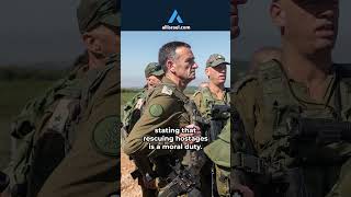 IDF Chief Military Pressure Aids Hostage Negotiations [upl. by Aletsirc]