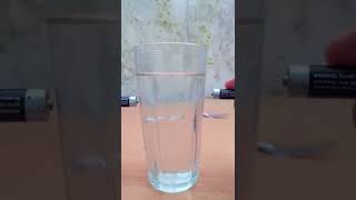 Simple Science Experiment with Batteries and Salt Water 🤯FAKE or REAL shorts experiment [upl. by Stretch27]