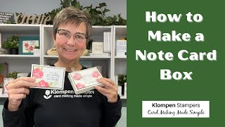 How to Make a Note Card Box PLUS Cards For Inside [upl. by Nodnarg]