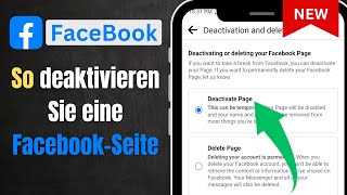 So löschen Sie eine FacebookSeite  FacebookSeite deaktivieren iOS amp Android [upl. by Nichols207]