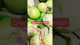 Green Persimmon viralvideo fruits food eatingsounds asmr [upl. by Mainis]