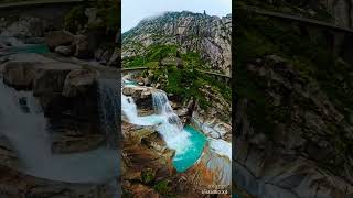 Andermatt🇨🇭Waterfall 360° [upl. by Ecyoj470]