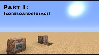 Learn Command Blocks Ep 1 Scoreboard Objectives [upl. by Annaiv]