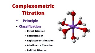 COMPLEXOMETRIC TITRATIONSTITRATIONSPHARMACEUTICAL ANALYSISB PHARM [upl. by Oisangi]