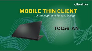 156” Fanless Laptop Thin Client TC156AN [upl. by Rennug523]