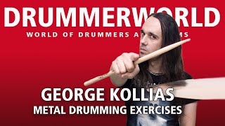 George Kollias Metal Drumming and Bass Drum Exercise georgekollias metal drummerworld [upl. by Liatris]