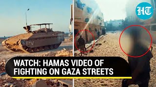 Latest Hamas Video Shows Rocket Attacks On Israel Troops Tanks IDF Bulldozer Set On Fire in Gaza [upl. by Meehar]