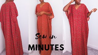 Sew a Kaftan in Minutes Quick and Easy Tutorial [upl. by Stetson]