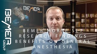 BEMER Horse Set Research Findings Benefits on General Anesthesia [upl. by Auqinehs727]