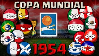 Así fue el MUNDIAL DE SUIZA 1954 EL MILAGRO DE ALEMANIA  COUNTRYBALL [upl. by Eneluqcaj]