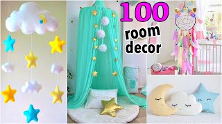 100 DIY ROOM DECOR IDEAS YOU WILL LOVE [upl. by Brenner]