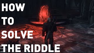 The Witcher 3 How to solve Master Mirrors riddle [upl. by Mascia978]