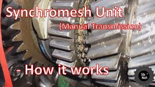 Synchromesh unit Manual Car Transmission  How it works [upl. by Lavotsirc]