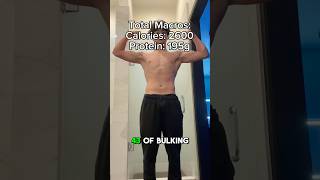 Day 43 bulking to 200lbs 2600 Calories and 195g of protein bulk food calories gym workout [upl. by Htenay]