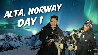 Arctic Adventure 1 Dogsledding and Northern Lights in Alta Norway [upl. by Tenom186]