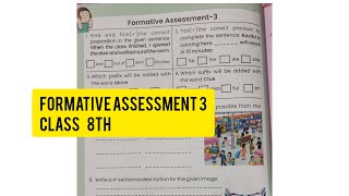 formativeassessment 3class8english manishakinraवर्कशीट prakharworkbook formativeassessment [upl. by Curran]