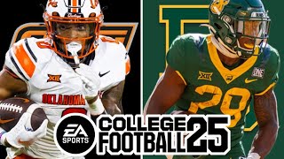 Oklahoma State 34 at Baylor 34  Week 9 Simulation EA College Football 25 [upl. by Eitsyrc782]