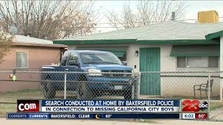 Police search East Bakersfield home in connection to missing California City boys [upl. by Anwahsed]