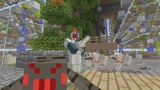 Minecraft Xbox  Sky Grid  Preparing For Battle 12 [upl. by Ecille]