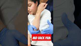 Mid back pain🤣😂 shorts chiropractic chiropractor physiotherapy doctor shoulder trend feed [upl. by Enelie]