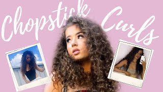 Chopstick Curls Hair Tutorial [upl. by Beaston93]