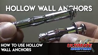 How to use hollow wall anchors [upl. by Nahshun]