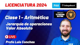 Clase 1  Jerarquía de Operaciones y Valor Absoluto  Curso Gratis PAA 2024 [upl. by Wallis976]