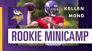 Kellen Mond Highlights From Minnesota Vikings 2021 NFL Rookie Minicamp [upl. by Nazarius]