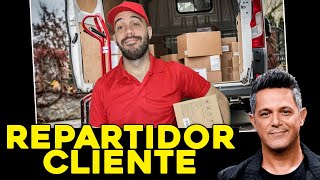 REPARTIDOR y CLIENTE 📦📦😂 Parodia quotCorazón Partío  Alejandro Sanzquot [upl. by Nnayelsel]