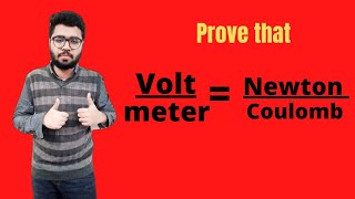 Prove that VoltmeterNewtoncoulomb Ch12 Electrostatics theexpertmathematician [upl. by Atiseret]