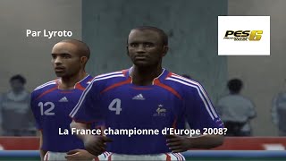 PES 6  La France championne dEurope [upl. by Ahsienal778]