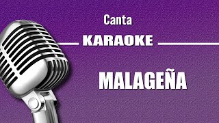 Malagueña con letra karaoke [upl. by Htnnek466]