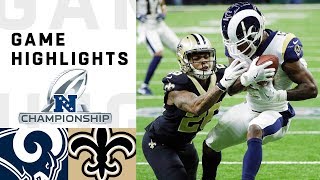 Rams vs Saints NFC Championship Highlights  NFL 2018 Playoffs [upl. by Dowlen617]