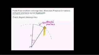 Długość łuku na podstawie miary kąta w radianach [upl. by Arvell776]