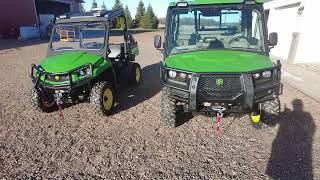 Full Size vs Mid Size John Deere Gator 865r vs 590m [upl. by Antipus]