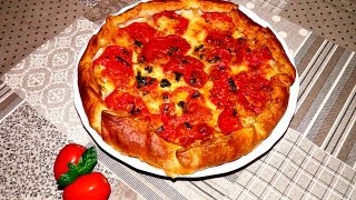 Torta salata tipo quotcapresequot  ricetta vegetariana  semplice Antipasto o secondo [upl. by Ahserb682]