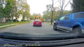 Passing a school bus at Hightstown High School NJ [upl. by Downs909]