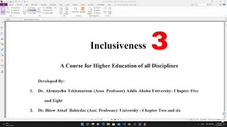 inclusiveness chapter 3 part 1 for freshman course students [upl. by Ruthe]