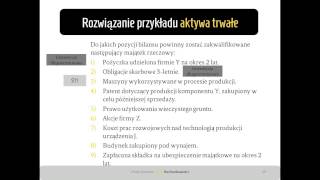 4b Rozwiązanie przykładu całościowego aktywa trwałe [upl. by Tilla]