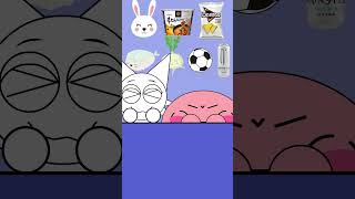 KIRBY VS WENDA INCREDIBOX SPRUNKI  WHITE FOOD EMOTICON MUKBANG  KIRBY ANIMATION [upl. by Blisse948]